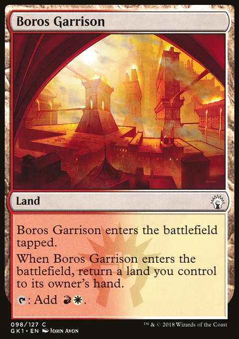 Boros Garrison, GRN Guild Kit #98, Magic: The Gathering card