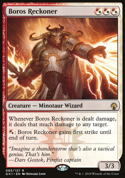 Boros Reckoner, GRN Guild Kit #85, Magic: The Gathering card