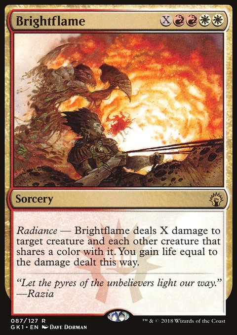 Brightflame, GRN Guild Kit #87, Magic: The Gathering card