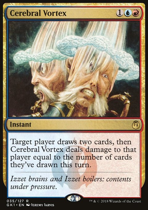 Cerebral Vortex, GRN Guild Kit #35, Magic: The Gathering card