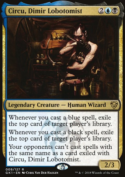 Circu, Dimir Lobotomist, GRN Guild Kit #9, Magic: The Gathering card