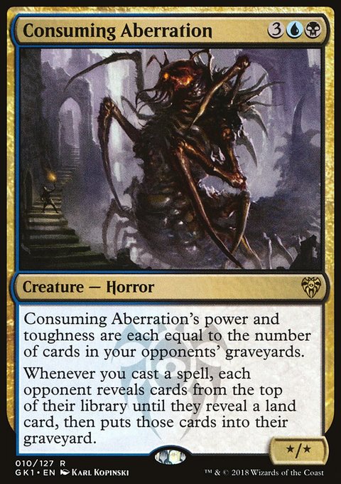 Consuming Aberration, GRN Guild Kit #10, Magic: The Gathering card