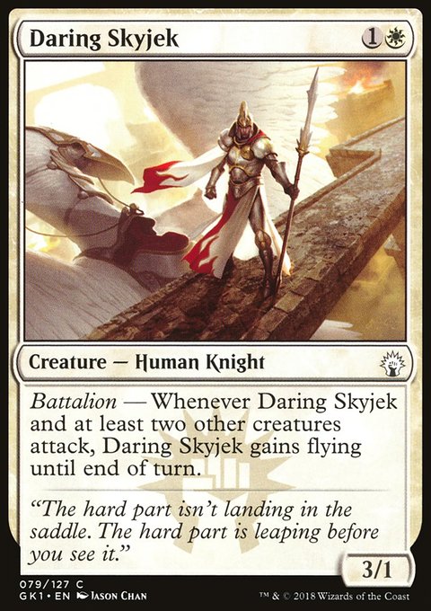 Daring Skyjek, GRN Guild Kit #79, Magic: The Gathering card