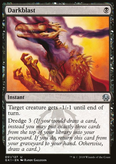 Darkblast, GRN Guild Kit #51, Magic: The Gathering card