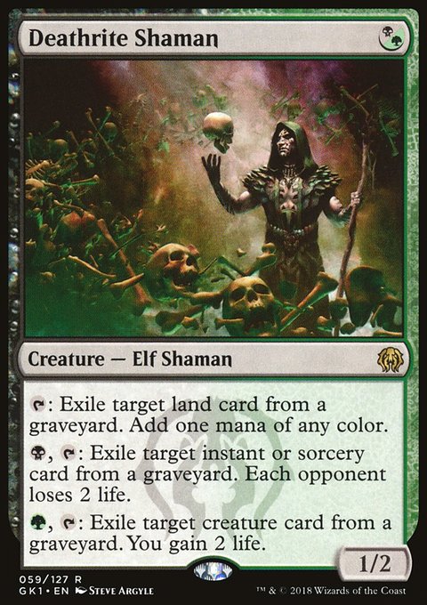 Deathrite Shaman, GRN Guild Kit #59, Magic: The Gathering card