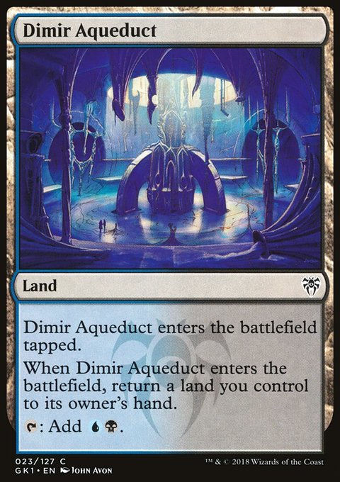 Dimir Aqueduct, GRN Guild Kit #23, Magic: The Gathering card