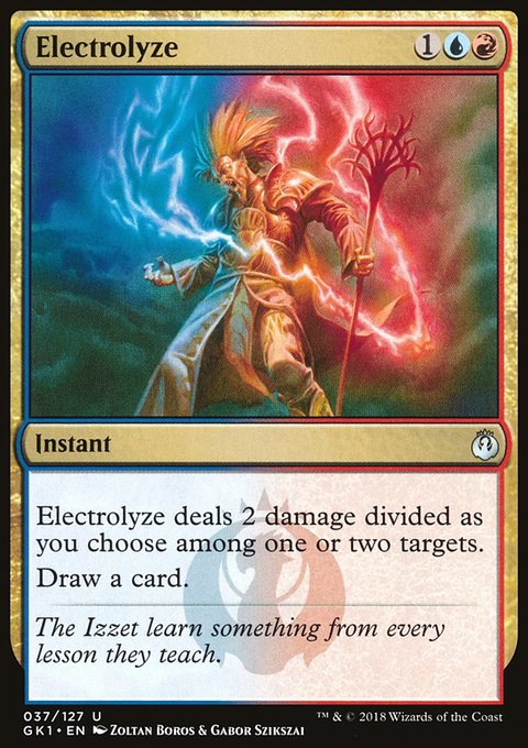 Electrolyze, GRN Guild Kit #37, Magic: The Gathering card