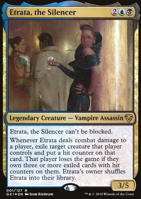 Etrata, the Silencer, GRN Guild Kit #1, Magic: The Gathering card