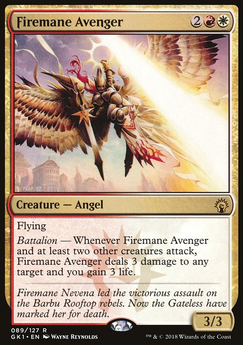 Firemane Avenger, GRN Guild Kit #89, Magic: The Gathering card