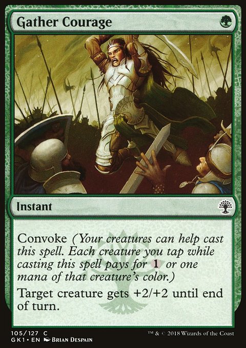 Gather Courage, GRN Guild Kit #105, Magic: The Gathering card