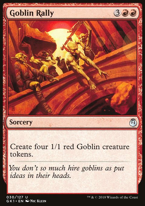 Goblin Rally, GRN Guild Kit #30, Magic: The Gathering card
