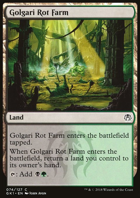 Golgari Rot Farm, GRN Guild Kit #74, Magic: The Gathering card