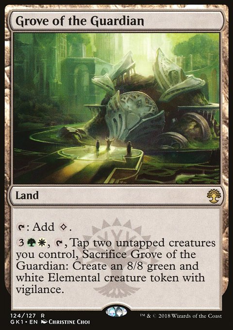 Grove of the Guardian, GRN Guild Kit #124, Magic: The Gathering card