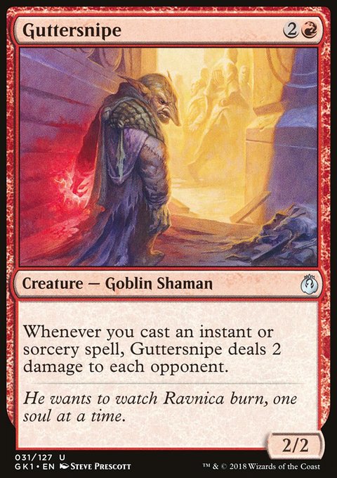 Guttersnipe, GRN Guild Kit #31, Magic: The Gathering card