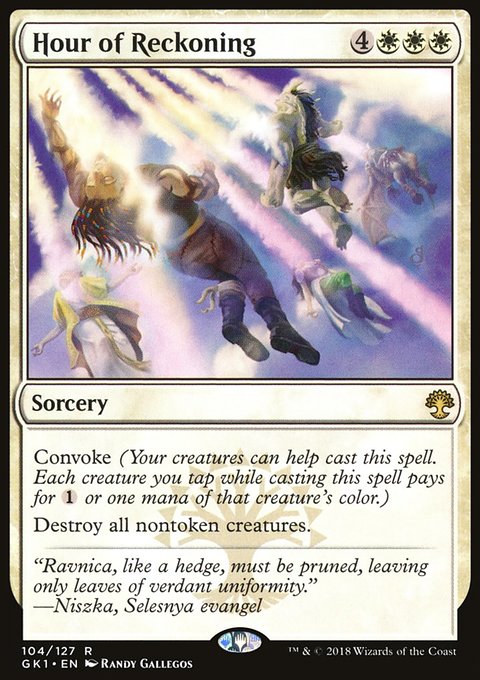 Hour of Reckoning, GRN Guild Kit #104, Magic: The Gathering card
