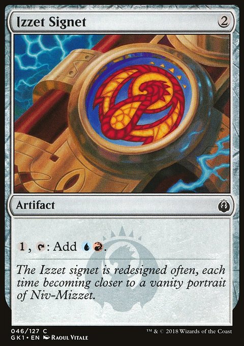 Izzet Signet, GRN Guild Kit #46, Magic: The Gathering card