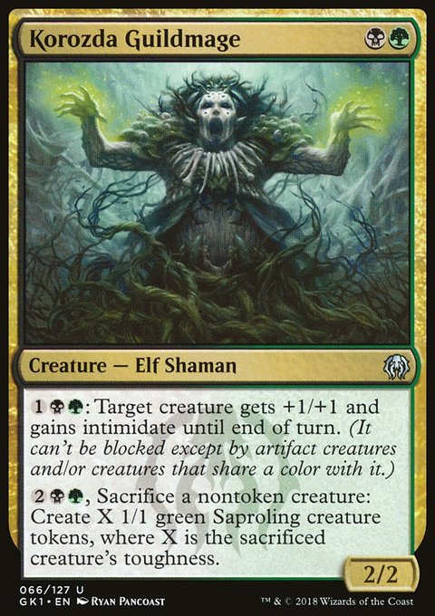 Korozda Guildmage, GRN Guild Kit #66, Magic: The Gathering card