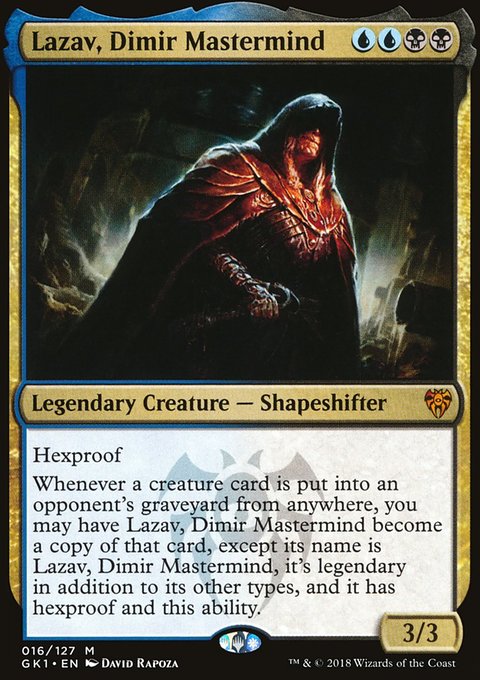 Lazav, Dimir Mastermind, GRN Guild Kit #16, Magic: The Gathering card