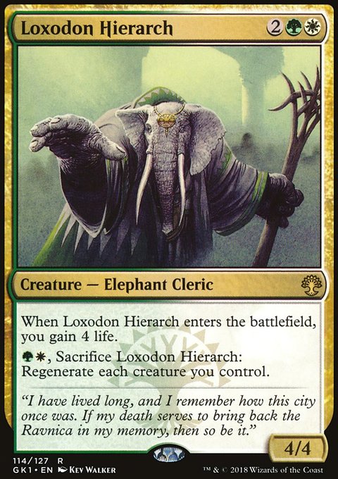 Loxodon Hierarch, GRN Guild Kit #114, Magic: The Gathering card