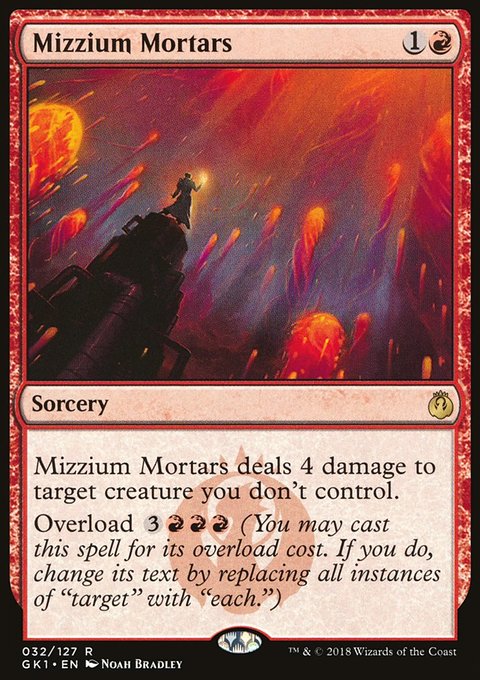 Mizzium Mortars, GRN Guild Kit #32, Magic: The Gathering card