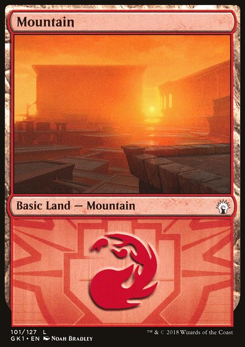 Mountain, GRN Guild Kit #101, Magic: The Gathering card