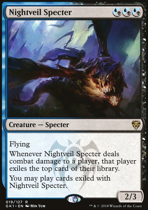 Nightveil Specter, GRN Guild Kit #19, Magic: The Gathering card