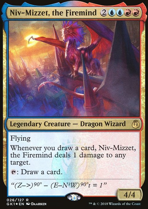 Niv-Mizzet, the Firemind, GRN Guild Kit #26, Magic: The Gathering card