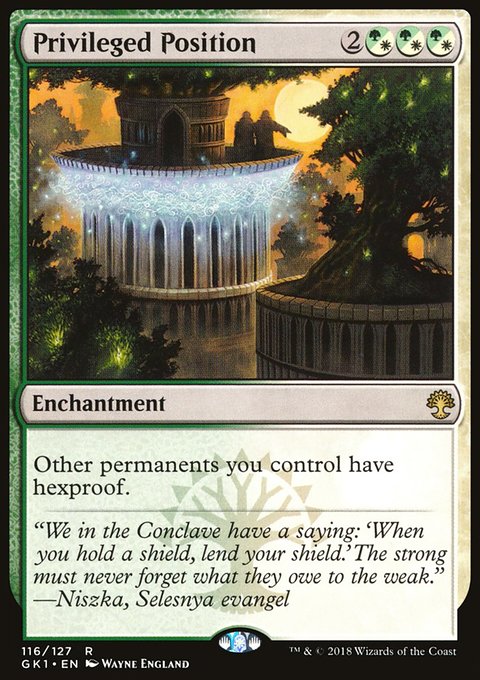 Privileged Position, GRN Guild Kit #116, Magic: The Gathering card