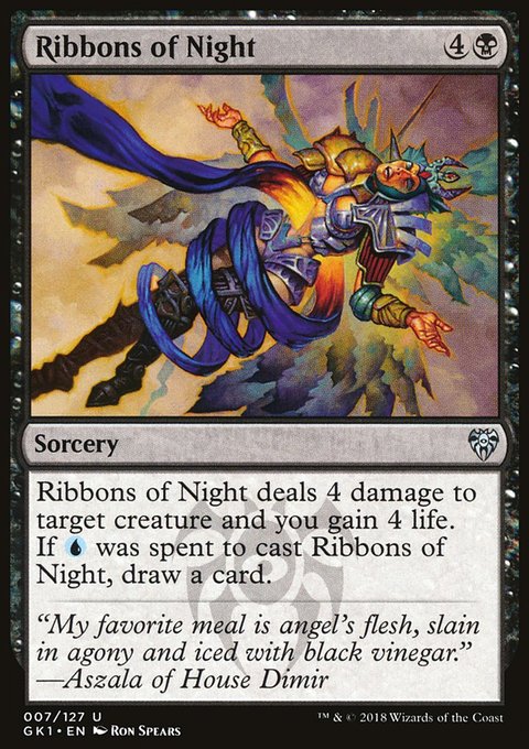 Ribbons of Night, GRN Guild Kit #7, Magic: The Gathering card