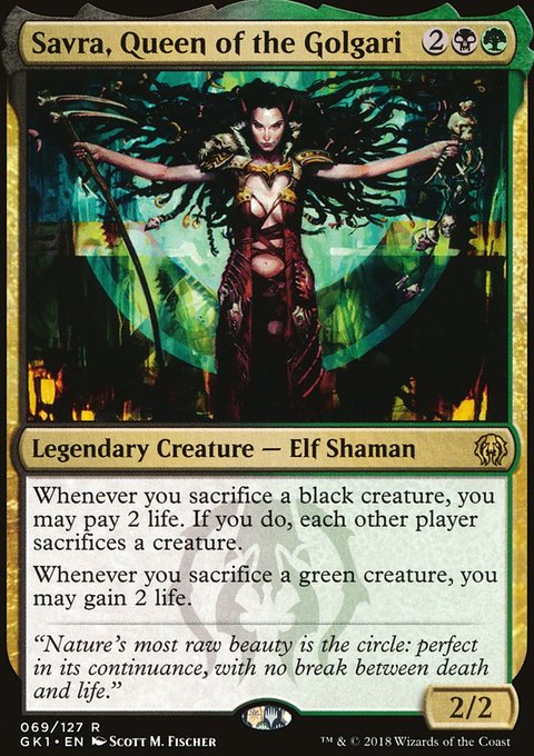 Savra, Queen of the Golgari, GRN Guild Kit #69, Magic: The Gathering card