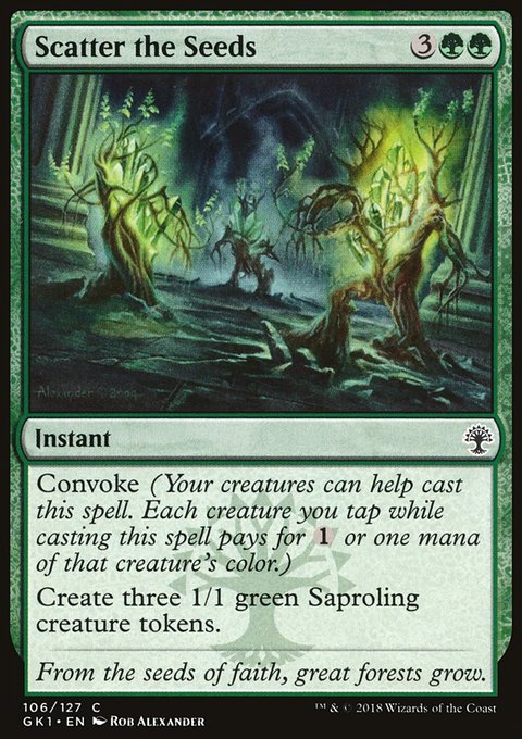 Scatter the Seeds, GRN Guild Kit #106, Magic: The Gathering card