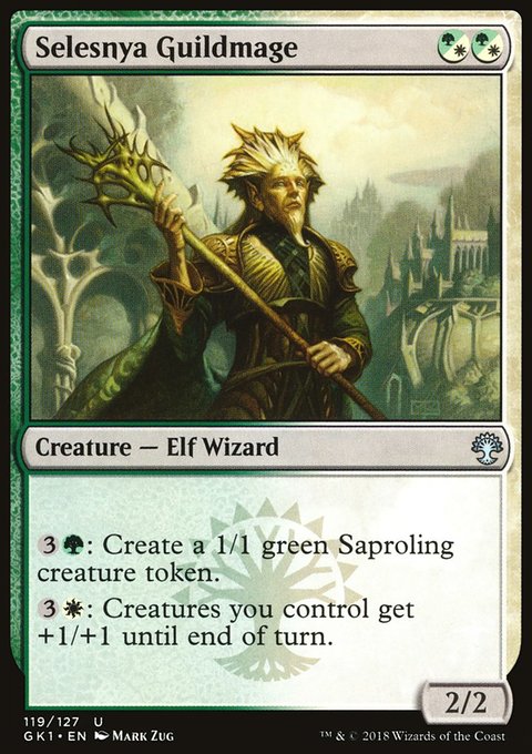 Selesnya Guildmage, GRN Guild Kit #119, Magic: The Gathering card