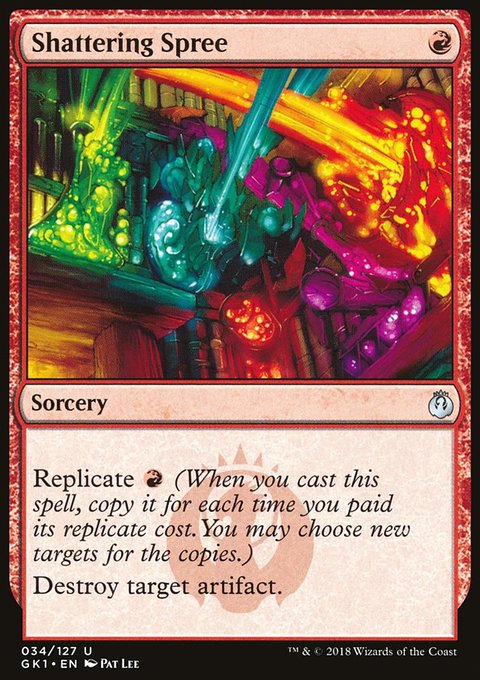Shattering Spree, GRN Guild Kit #34, Magic: The Gathering card