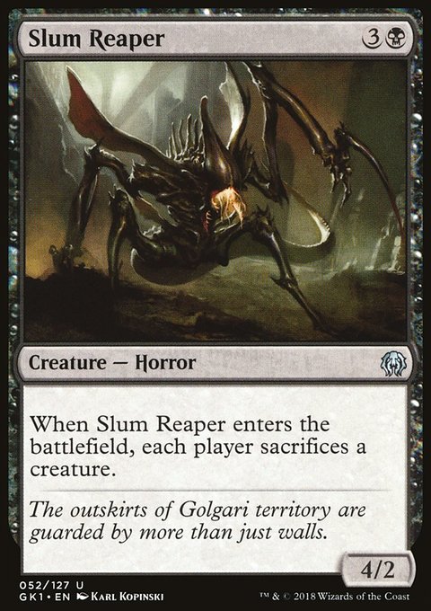 Slum Reaper, GRN Guild Kit #52, Magic: The Gathering card