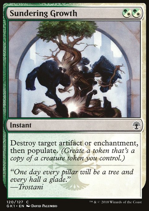 Sundering Growth, GRN Guild Kit #120, Magic: The Gathering card