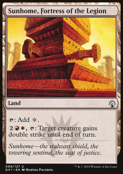 Sunhome, Fortress of the Legion, GRN Guild Kit #99, Magic: The Gathering card