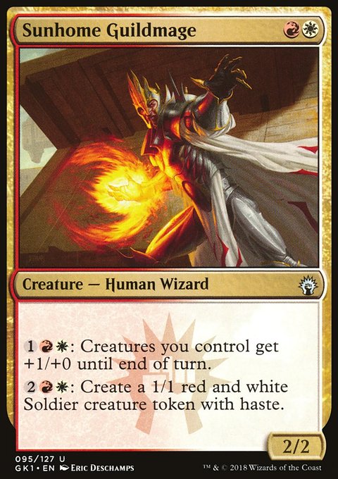 Sunhome Guildmage, GRN Guild Kit #95, Magic: The Gathering card