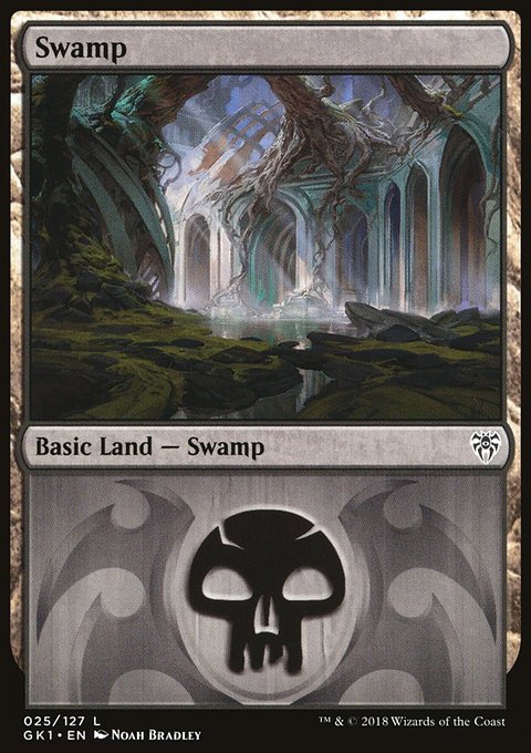 Swamp, GRN Guild Kit #25, Magic: The Gathering card