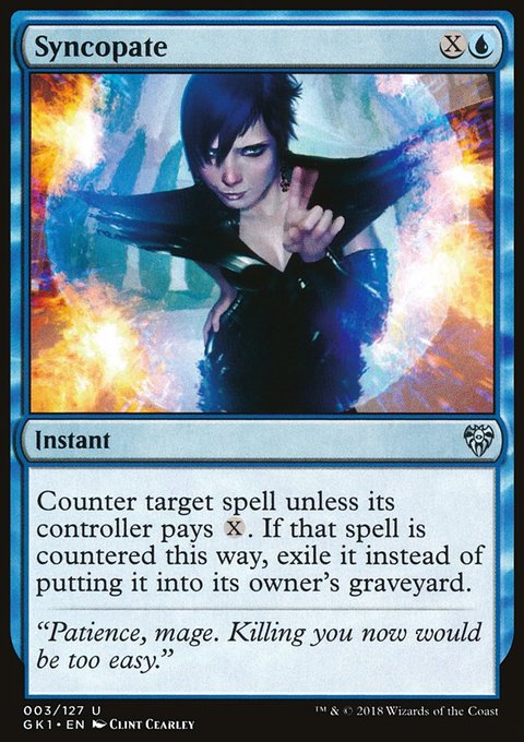 Syncopate, GRN Guild Kit #3, Magic: The Gathering card