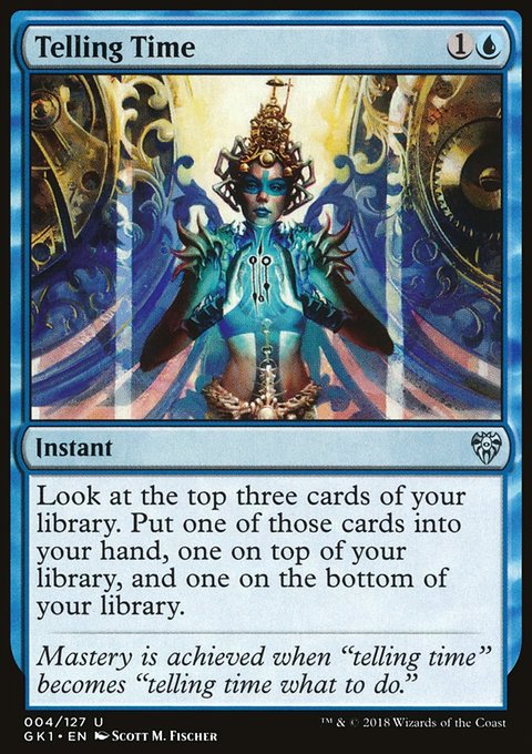 Telling Time, GRN Guild Kit #4, Magic: The Gathering card
