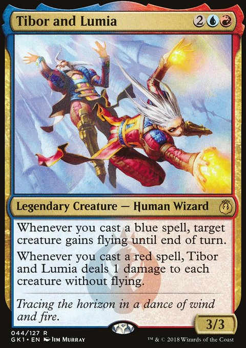 Tibor and Lumia, GRN Guild Kit #44, Magic: The Gathering card