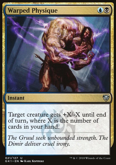 Warped Physique, GRN Guild Kit #21, Magic: The Gathering card