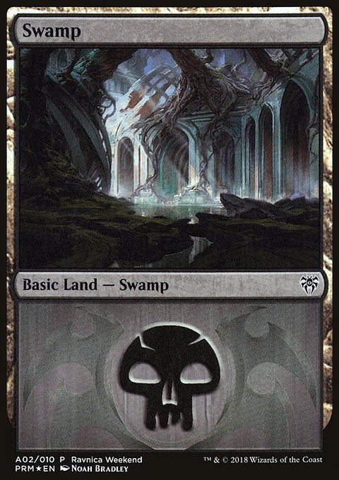 Swamp, GRN Ravnica Weekend #A02, Magic: The Gathering card