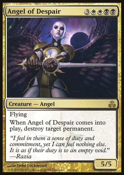 Angel of Despair, Guildpact #101, Magic: The Gathering card