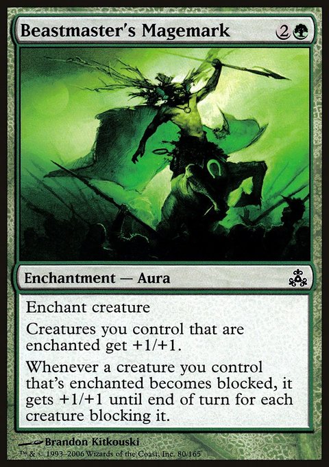 Beastmaster's Magemark, Guildpact #80, Magic: The Gathering card