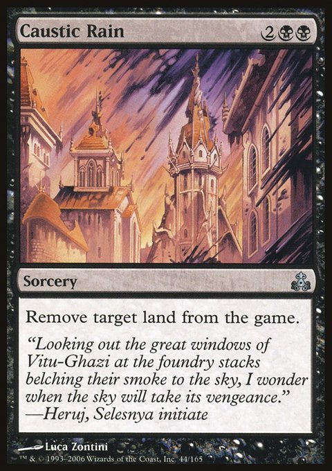 Caustic Rain, Guildpact #44, Magic: The Gathering card