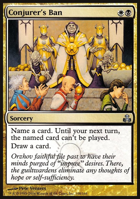 Conjurer's Ban, Guildpact #108, Magic: The Gathering card