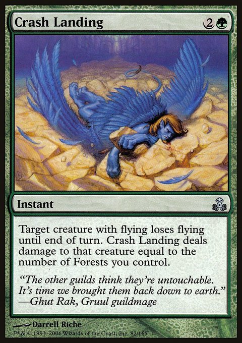 Crash Landing, Guildpact #82, Magic: The Gathering card