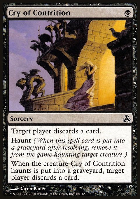 Cry of Contrition, Guildpact #46, Magic: The Gathering card