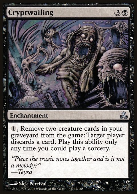 Cryptwailing, Guildpact #47, Magic: The Gathering card